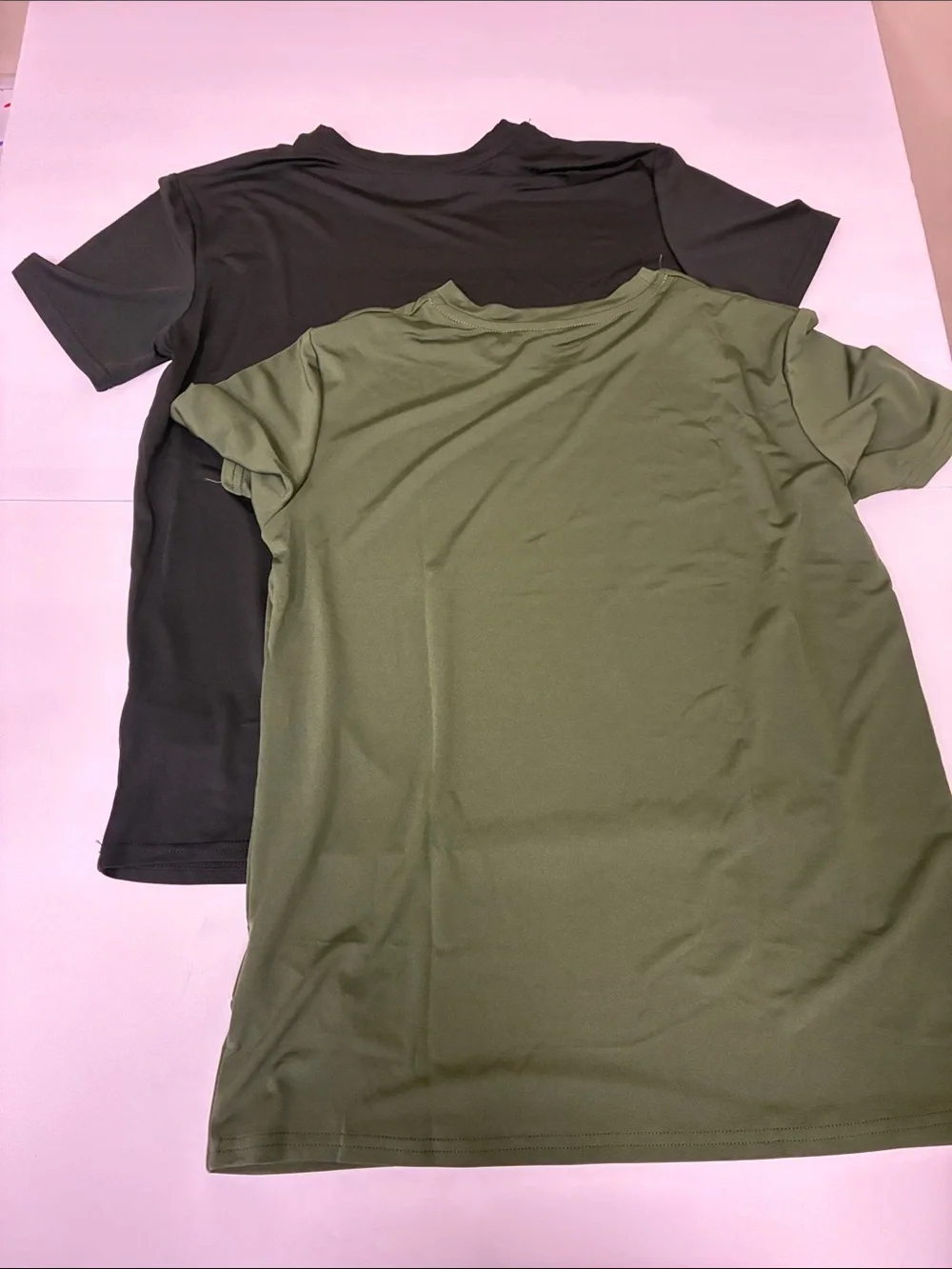 2 BOYS Reebok Black and Olive Green Short Sleeve Performance Tee with White Logo